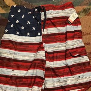 Canyon flag swim shorts size xxl